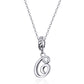 925 Sterling Silver Personalized Letter Pendant For Diy Bracelets & Necklaces Style - G