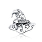 925 Sterling Silver Witch Hat Beads For Diy Bracelets & Necklaces