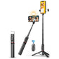 Rotatable Bluetooth Selfie Stick With Fill Light And Remote Control