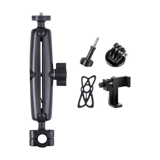 25Mm Ballhead Car Seat Mount For Action Cameras With Phone Clamp And Anti-Lost Case