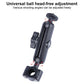 25Mm Ballhead Car Seat Mount For Action Cameras With Phone Clamp And Anti-Lost Case