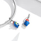 925 Sterling Silver Ski Penguin Pendant For Diy Bracelets & Necklaces