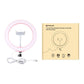 26Cm Dimmable Led Ring Light With Tripod And Phone Clamp - Black