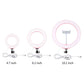 26Cm Dimmable Led Ring Light With Tripod And Phone Clamp - Black