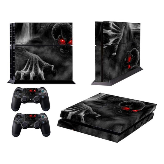 Stylish Dark Devil Pattern Protective Sticker For Sony Ps4