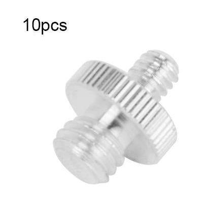 10 Stainless Steel Screws For Tripod Heads - 1 / 4 To 3 / 8 - Silver