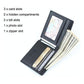 Rfid Men Short Wallet With Card Slots - Black