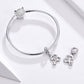 925 Sterling Silver Personalized Letter Pendant For Diy Bracelets & Necklaces Style - R