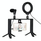 4-In-1 Vlogging Kit With 4.7 Ring Light Mic Tripod & Stabilizer
