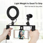 4-In-1 Vlogging Kit With 4.7 Ring Light Mic Tripod & Stabilizer