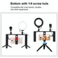 4-In-1 Vlogging Kit With 4.7 Ring Light Mic Tripod & Stabilizer