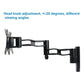 Telescopic Rotating Tv Wall Mount For Gibbon L33 Monitors