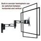 Telescopic Rotating Tv Wall Mount For Gibbon L33 Monitors