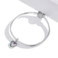925 Sterling Silver Rainbow Heart Pendant For Diy Bracelets & Necklaces