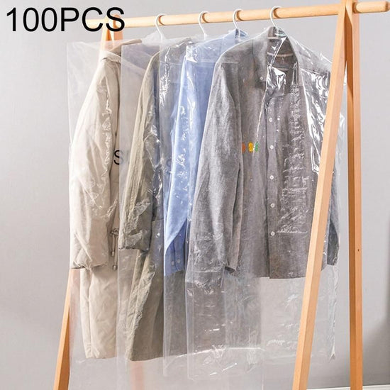 100 Disposable Transparent Dust Bags - 60X120Cm - Pp Material