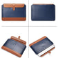 14-15.4 Inch Microfiber Notebook Liner Bag - Horizontal Gray & Brown