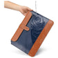 14-15.4 Inch Microfiber Notebook Liner Bag - Horizontal Gray & Brown