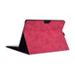Leather Tablet Case For Microsoft Surface Pro X - Rose Red With Power Bag 13 Inch