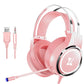 X8 Gaming Headset With Mic Pink Upgrade