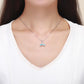 925 Sterling Silver Ocean Fishtail Pendant Necklace