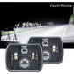 7 Inch 5X7 / 7X6 H4 Dc 9V - 30V 3500Lm 35W Car Square Shape Led Headlight Lamps For Jeep Wrangler
