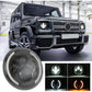 7 Inch H4 / H13 Dc 9V - 30V 3000Lm 3000K - 6000K 25W Car Round Shape Led Headlight Lamps For Jeep Wrangler With Angel Eye White Light