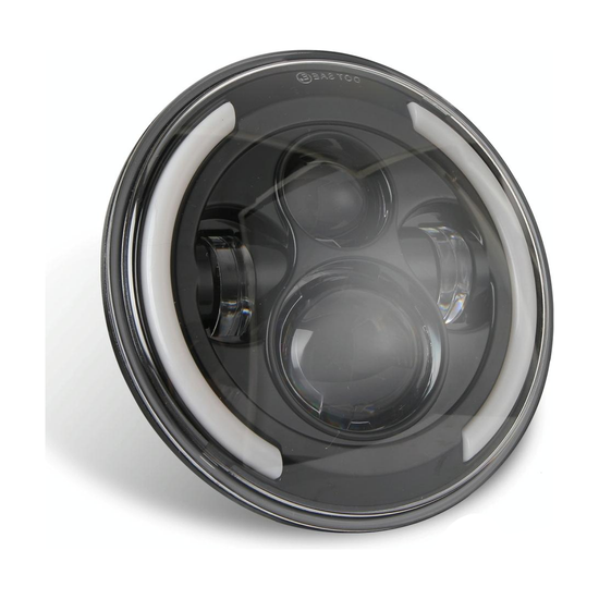 7 Inch H4 / H13 Dc 9V - 30V 3000Lm 3000K - 6000K 25W Car Round Shape Led Headlight Lamps For Jeep Wrangler With Angel Eye White Light