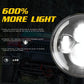 7 Inch H4 / H13 Dc 9V - 30V 3000Lm 3000K - 6000K 25W Car Round Shape Led Headlight Lamps For Jeep Wrangler With Angel Eye White Light