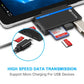 Usb 3.0 + 2.0 + Micro Usb Hub For Surface Go 2 Tf & Sd Card Slots