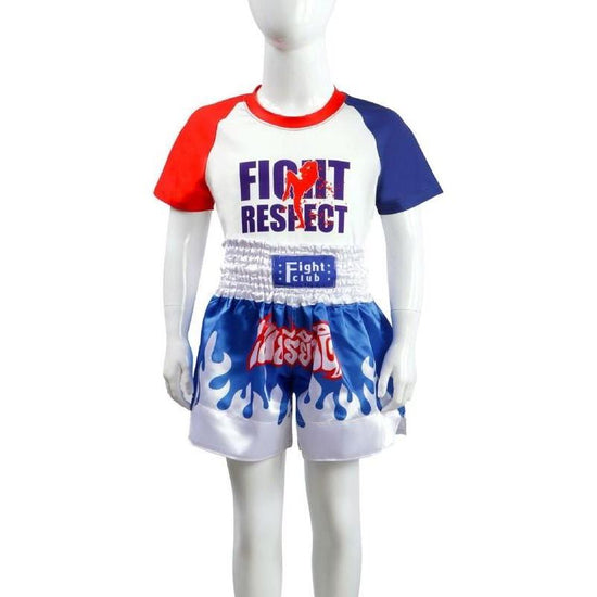 Kids Boxing Set - Sparring Shorts And Tights - Bright Green