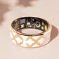 Smart Ring With Heart Rate Blood Oxygen Sleep Monitoring - Multiple Sports Modes - Rose Gold Size 12