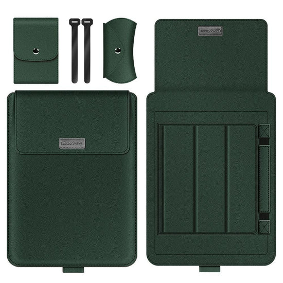 11 / 12 Inch 4-in-1 Computer Bracket Liner and Storage Bag - Green
