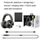 Wireless Over-Ear Bluetooth Headset Black