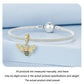 925 Sterling Silver Gold Plated Bee Bracelet Pendant