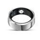 Smart Ring With Heart Rate Blood Oxygen And Sleep Monitoring - R6 Size 8 - Black