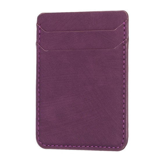 Frosted Card Bag Sticker For Mobile Phones - Dark Purple