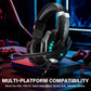 Pro Gaming Headset With Mic 2.1M Cable - Black