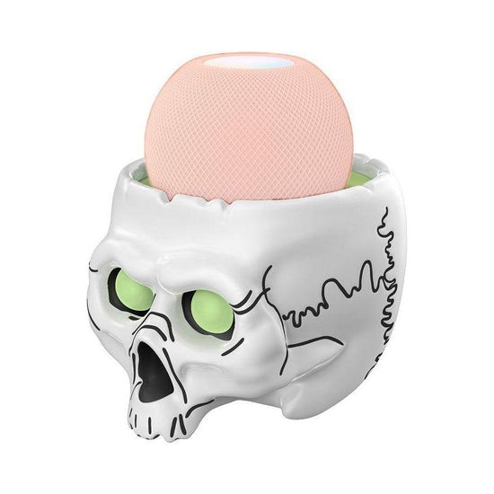 5-Piece Skull Desktop Stand For Apple Home Pod Mini - White
