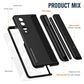 For Samsung Galaxy z Fold4 5G Samsung Galaxy z Fold4 2-in-1 Detachable Folding Case with Holder & Pen Slot - Black