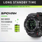 Men Multifunctional Waterproof Bluetooth Smart Electronic Watch Black