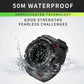 Men Multifunctional Waterproof Bluetooth Smart Electronic Watch Black