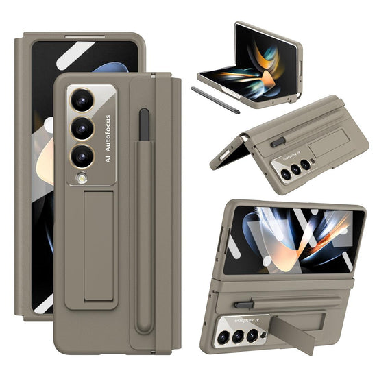 5g Phone Case with Pen Slots - Full Coverage - Light Brown