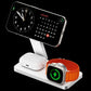 3 In 1 Magnetic Wireless Charging Dock For Apple Devices - Black