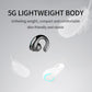 Ultra-light Wireless Earphone with Mic - Bluetooth 5.0 - Ear Clip - Stereo - White