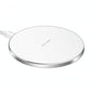 15W Round Wireless Charger Fast Charge - Black + Black Surface