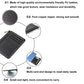 Multi Slot Zipper Card Holder Large Capacity Ultra Thin Coin Purse - Black