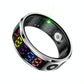 Smart Ring Heart Rate Blood Oxygen Sleep Sports Size 9 - Black