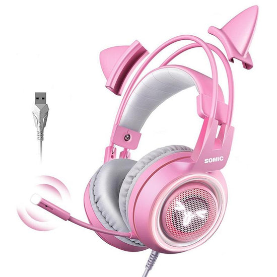 7.1 Channel E-Sports Headset Pink
