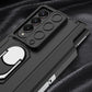 For Samsung Galaxy Z Fold4 5G Magnetic Phone Case With Pen Holder - Foldable - Black