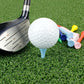 40 Wooden Golf Tees With Ball Holder - 42Mm